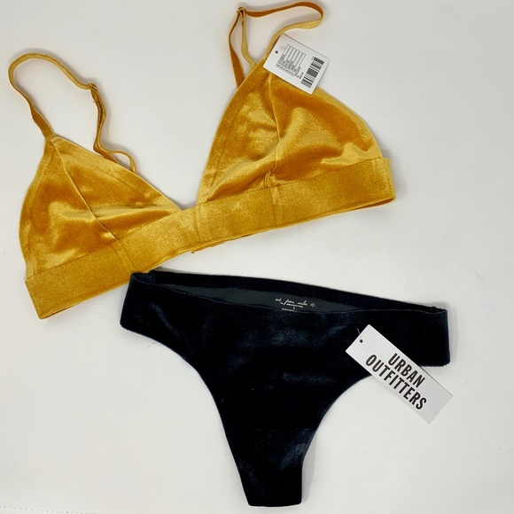 Urban Outfitters Other - Urban Outfitter Velvet Bra Thong Set